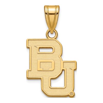 Baylor University 10K Yellow Gold Bears Medium Pendant