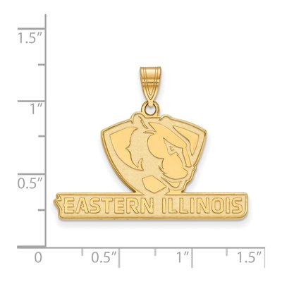 Eastern Illinois University 10K Yellow Gold Large Pendant – view 2