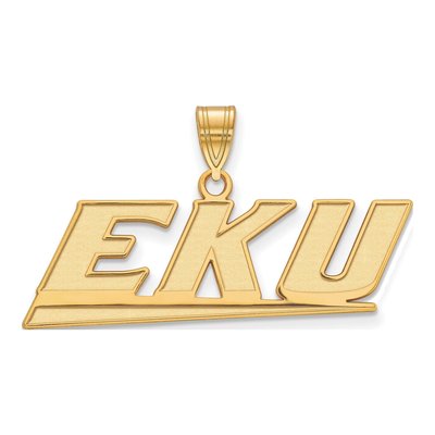 Eastern Kentucky University 10K Yellow Gold E-K-U Medium Pendant