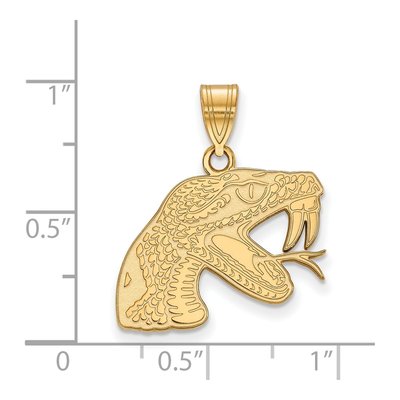 Florida A&M University 10K Yellow Gold Rattler Medium Pendant – view 2