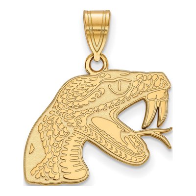 Florida A&M University 10K Yellow Gold Rattler Medium Pendant