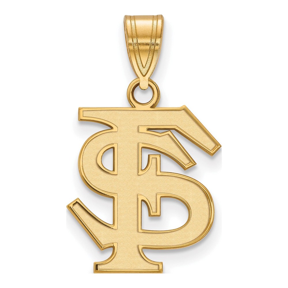 Florida State University 10K Yellow Gold F-S Medium Pendant