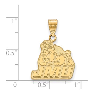 James Madison University 10K Yellow Gold Medium Pendant – view 2