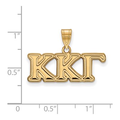 10K Yellow Gold Kappa Gamma Sorority Pendant – view 2