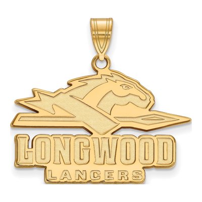 Longwood University 10K Yellow Gold Lancers Large Pendant