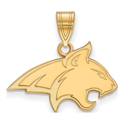 Montana State University 10K Yellow Gold Bobcat Medium Pendant