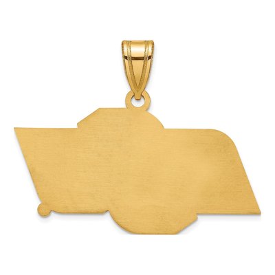 Oklahoma State University 10K Yellow Gold O-S-U Medium Pendant – view 4