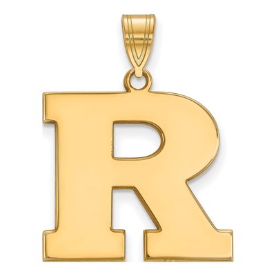 Rutgers University 10K Yellow Gold Large Letter R Pendant