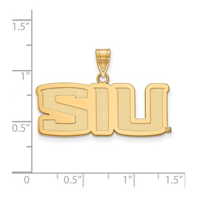 Southern Illinois University 10K Yellow Gold S-I-U Medium Pendant – view 2