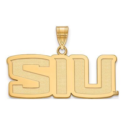 Southern Illinois University 10K Yellow Gold S-I-U Medium Pendant
