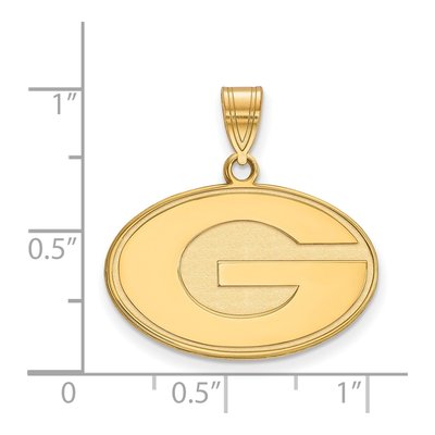 University of Georgia 10K Yellow Gold Medium Letter G Pendant – view 2