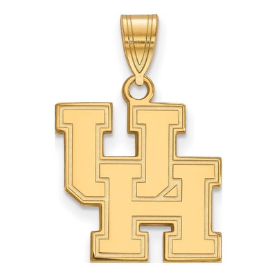 University of Houston 10K Yellow Gold U-H Medium Pendant