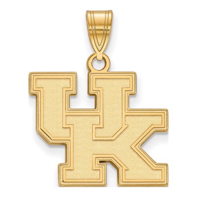 University of Kentucky 10K Yellow Gold U-K Medium Pendant