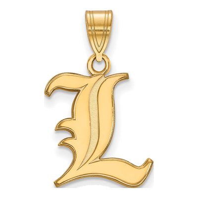 University of Louisville 10K Yellow Gold Medium Letter L Pendant