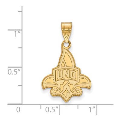 University of New Orleans 10K Yellow Gold Large Pendant – view 2