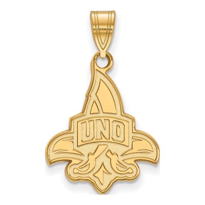University of New Orleans 10K Yellow Gold Large Pendant