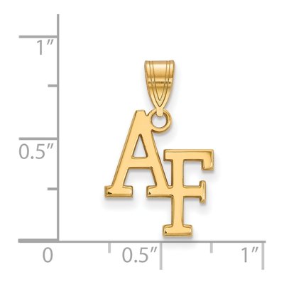 United States Air Force Academy 10K Yellow Gold A-F Medium Pendant – view 2