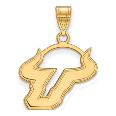 University of South Florida 10K Yellow Gold Medium USF Bulls Pendant