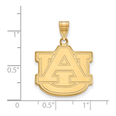 Auburn University 10K Yellow Gold Large A-U Pendant – view 2