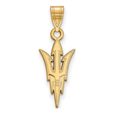 Arizona State University 10K Yellow Gold Large Pitchfork Pendant