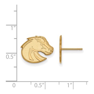 Boise State University 10K Yellow Gold Bronco Small Stud Earrings – view 2