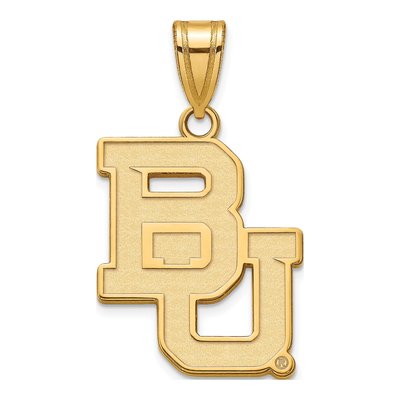 Baylor University 10K Yellow Gold Bears Large Pendant