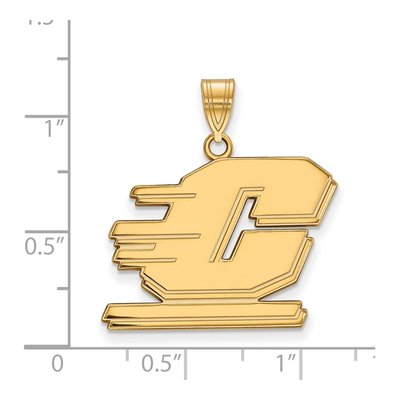 Central Michigan University 10K Yellow Gold Large Letter C Pendant – view 2