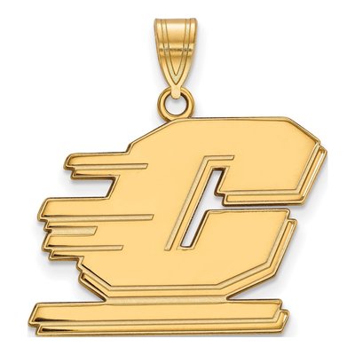 Central Michigan University 10K Yellow Gold Large Letter C Pendant