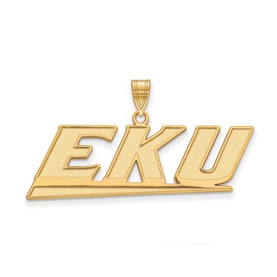 Eastern Kentucky University 10K Yellow Gold EKU Large Pendant