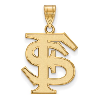 Florida State University 10K Yellow Gold Large F-S Pendant
