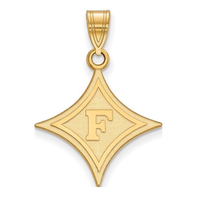 Furman University 10K Yellow Gold Large Pendant