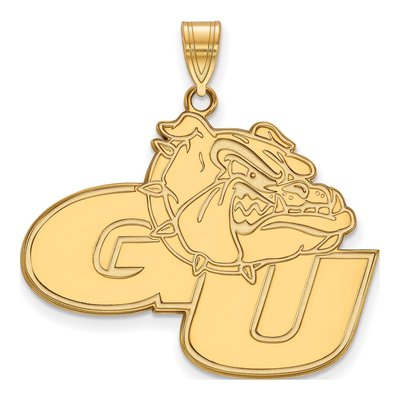 Gonzaga University 10K Yellow Gold G-U Bulldog Extra Large Pendant