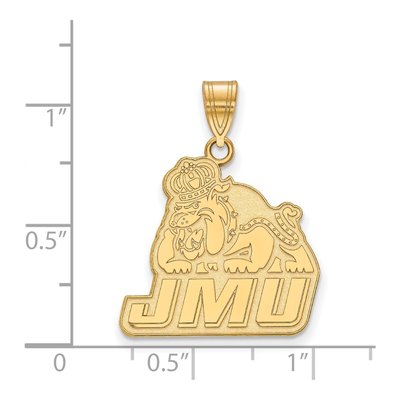 James Madison University 10K Yellow Gold Large Pendant – view 2