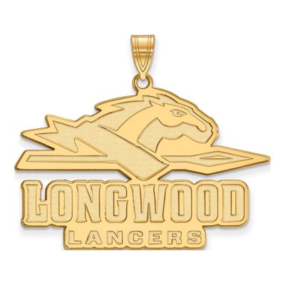 Longwood University 10K Yellow Gold Extra Large Lancers XL Pendant