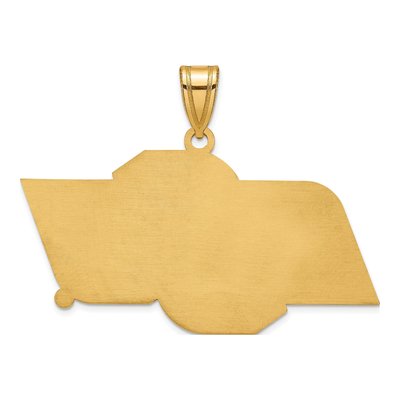 Oklahoma State University 10K Yellow Gold O-S-U Large Pendant – view 4