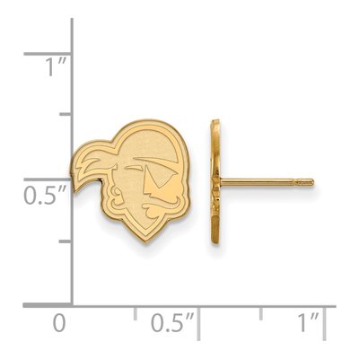 Seton Hall University 10K Yellow Gold Pirates Stud Earrings – view 2
