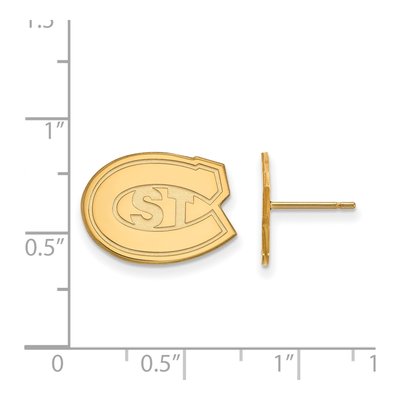 St. Cloud State University 10K Yellow Gold Stud Earrings – view 2