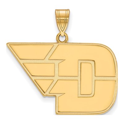 University of Dayton 10K Yellow Gold Large Pendant