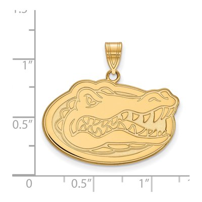 University of Florida 10K Yellow Gold Gator Large Pendant – view 2