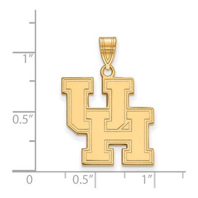 University of Houston 10K Yellow Gold Large Pendant – view 2