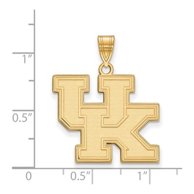 University of Kentucky 10K Yellow Gold Large U-K Pendant – view 2
