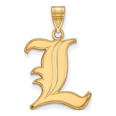 University of Louisville 10K Yellow Gold Large Letter L Pendant