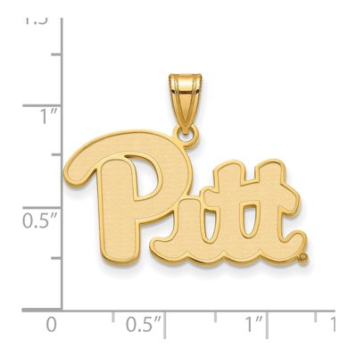 University of Pittsburgh 10K Yellow Gold Large Pendant – view 2