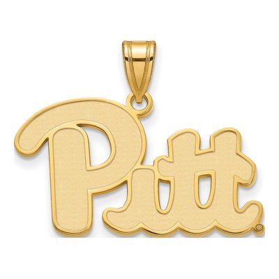University of Pittsburgh 10K Yellow Gold Large Pendant