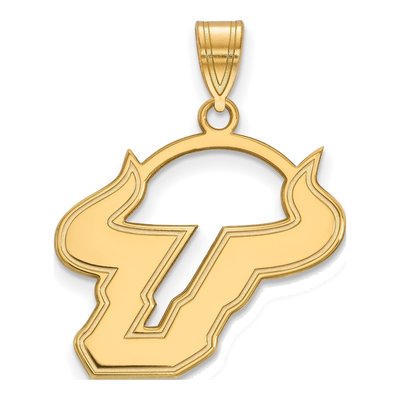 University of South Florida 10K Yellow Gold Bull Large Pendant