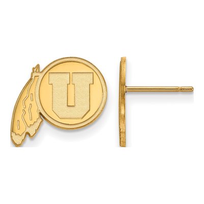 University of Utah 10K Yellow Gold Small Stud Earrings