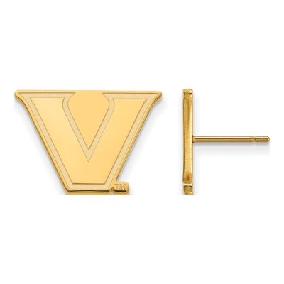 Vanderbilt University 10K Yellow Gold Small Stud Earrings