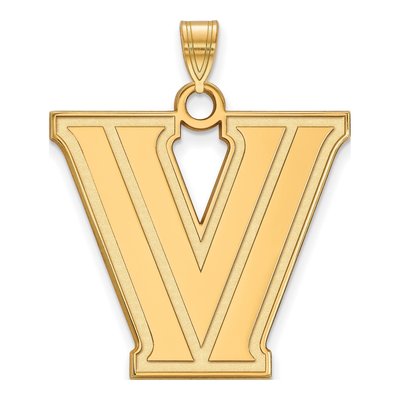 Villanova University 10K Yellow Gold Extra Large Letter V Pendant