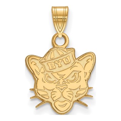Brigham Young University 10K Yellow Gold BYU Cougars Small Pendant