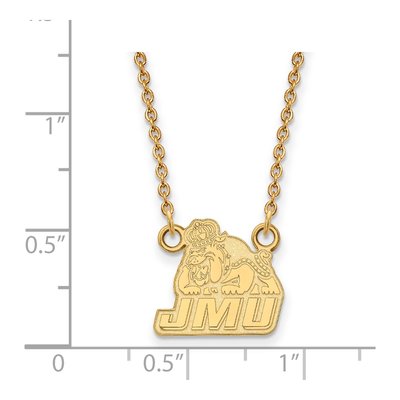 James Madison University 10K Yellow Gold Small Pendant Necklace – view 2